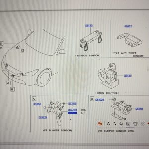 英菲尼迪q70 m原厂左右行人探测传感器，全新原厂正品！适配