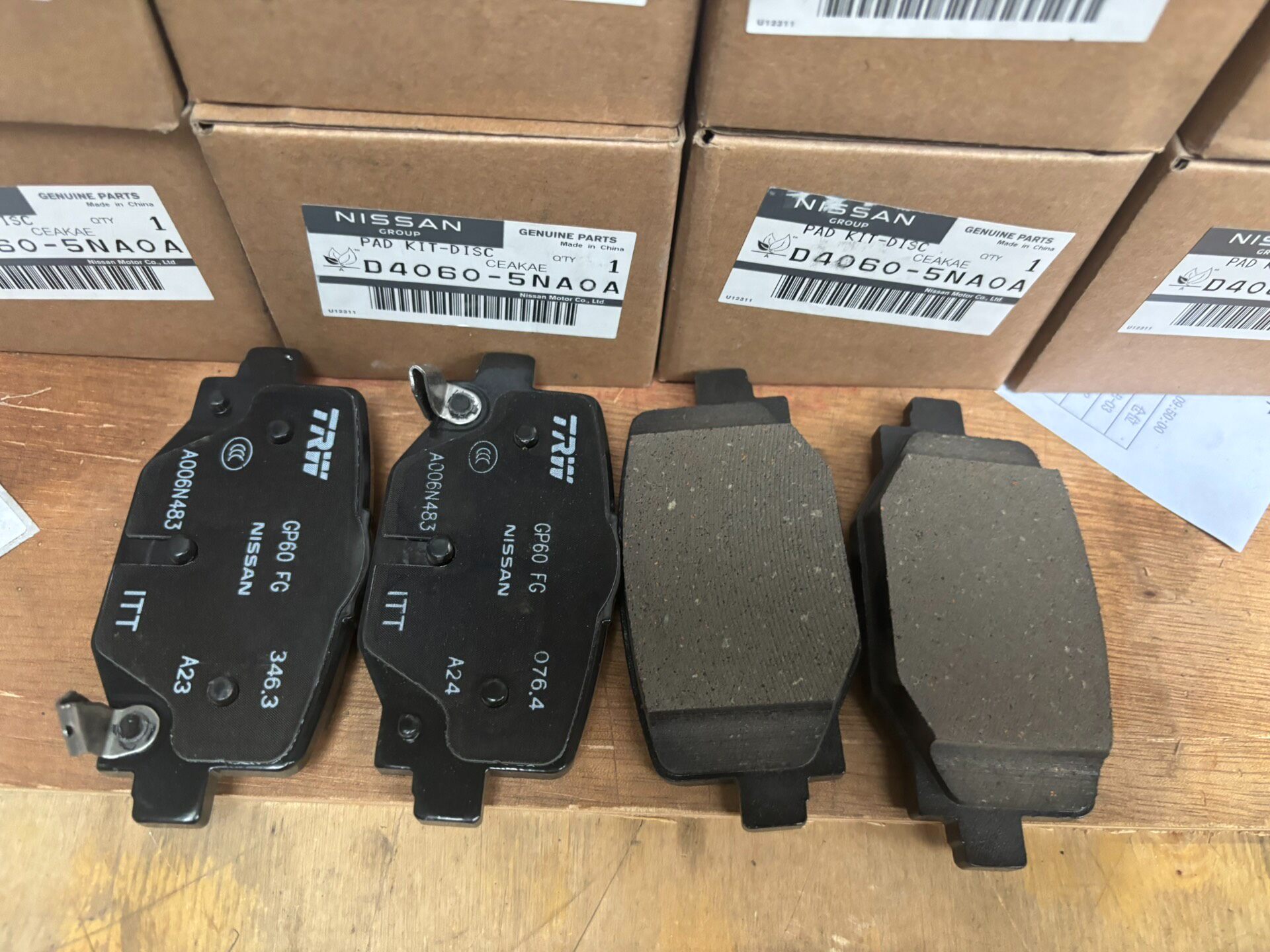 英菲尼迪qx50 2018 2025款后刹车片,全新原厂进口 英菲尼迪qx50 2018 2025款后刹车片,全新原厂进口